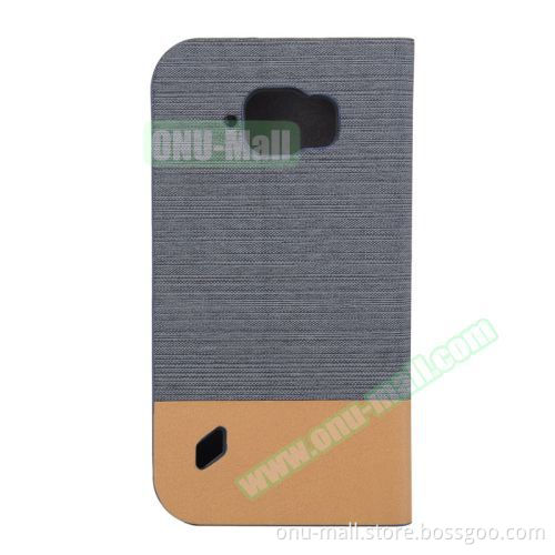 Wholesale Price Canvas Texture Leather for Samsung Galaxy S6 Active Case Cover with Card Slots